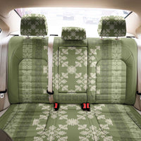 Hawaiian Quilt Pattern Back Car Seat Cover Lime Hawaii Culture Tropical - Polynesian Pride