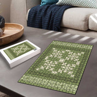 Hawaiian Quilt Pattern Puzzle Lime Hawaii Culture Tropical - Polynesian Pride