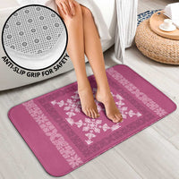 Hawaiian Quilt Pattern Bathroom Set Pink Hawaii Culture Tropical - Polynesian Pride