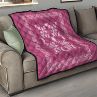 Hawaiian Quilt Pattern Quilt Pink Hawaii Culture Tropical - Polynesian Pride