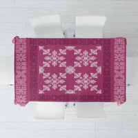 Hawaiian Quilt Pattern Tablecloth Pink Hawaii Culture Tropical - Polynesian Pride