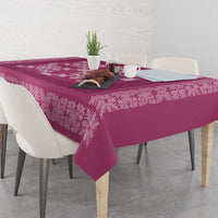 Hawaiian Quilt Pattern Tablecloth Pink Hawaii Culture Tropical - Polynesian Pride