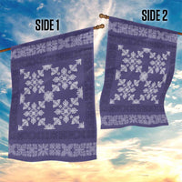 Hawaiian Quilt Pattern Garden Flag Purple Hawaii Culture Tropical - Polynesian Pride