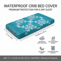 Hawaiian Quilt Pattern Baby Bed Cover Teal Hawaii Culture Tropical LT9 - Polynesian Pride