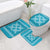 Hawaiian Quilt Pattern Bathroom Set Teal Hawaii Culture Tropical - Polynesian Pride