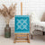 Hawaiian Quilt Pattern Canvas Wall Art Teal Hawaii Culture Tropical - Polynesian Pride