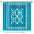 Hawaiian Quilt Pattern Shower Curtain Teal Hawaii Culture Tropical - Polynesian Pride