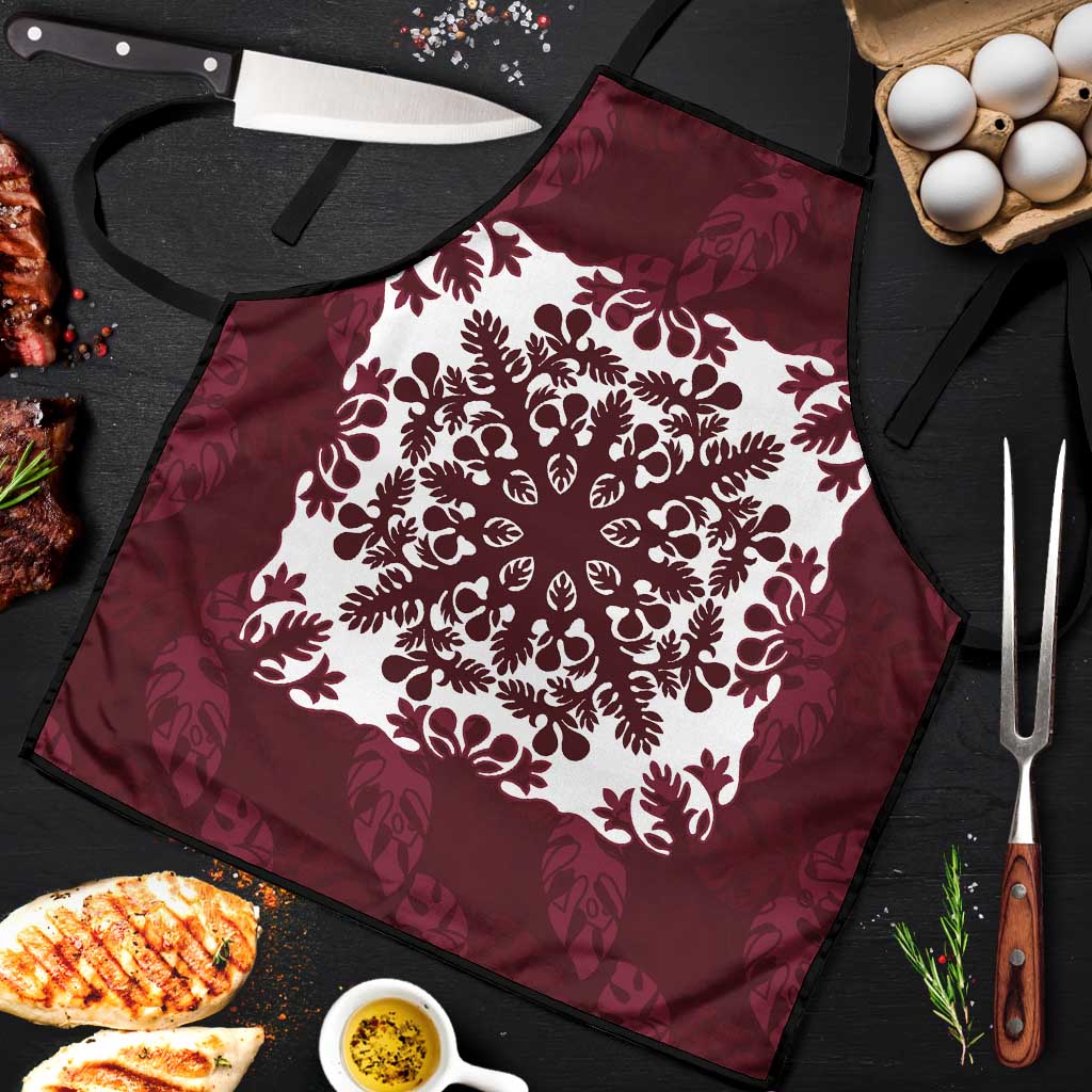 Palm Leaf Quilt Pattern Apron Hawaii Culture Floral - Polynesian Pride