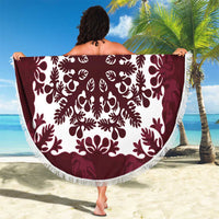 Palm Leaf Quilt Pattern Beach Blanket Hawaii Culture Floral - Polynesian Pride