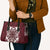 Palm Leaf Quilt Pattern Leather Bag Hawaii Culture Floral - Polynesian Pride