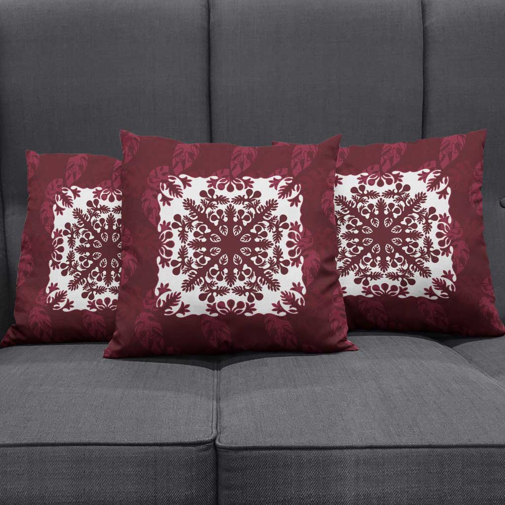 Palm Leaf Quilt Pattern Pillow Cover Hawaii Culture Floral - Polynesian Pride