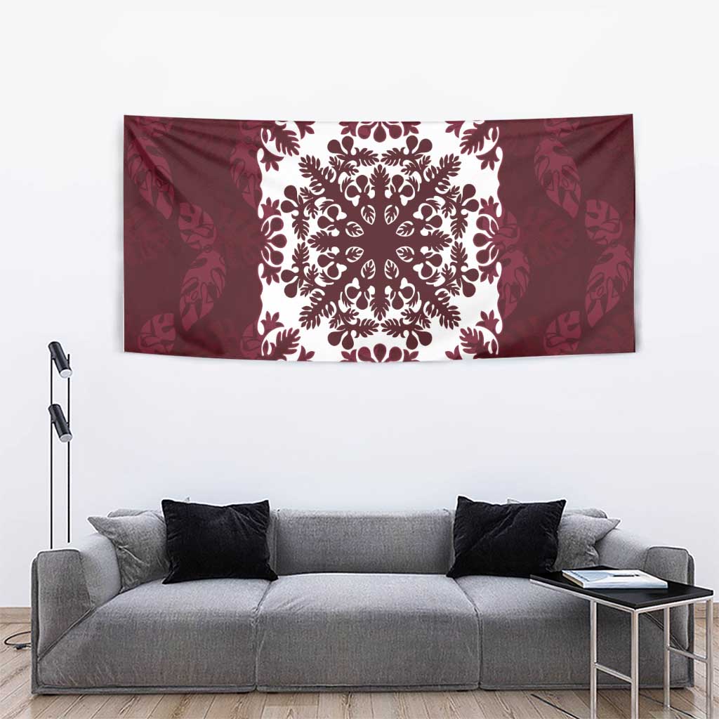 Palm Leaf Quilt Pattern Tapestry Hawaii Culture Floral - Polynesian Pride