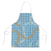Blue Tropical Floral Palaka Apron Hawaiian Quilt Pattern - Polynesian Pride