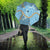 Blue Tropical Floral Palaka Umbrella Hawaiian Quilt Pattern - Polynesian Pride