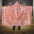 Pink Tropical Floral Palaka Hooded Blanket Hawaiian Quilt Pattern - Polynesian Pride