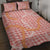 Pink Tropical Floral Palaka Quilt Bed Set Hawaiian Quilt Pattern - Polynesian Pride