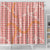 Pink Tropical Floral Palaka Shower Curtain Hawaiian Quilt Pattern - Polynesian Pride