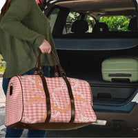 Pink Tropical Floral Palaka Travel Bag Hawaiian Quilt Pattern - Polynesian Pride