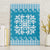 Blue Ulu Palaka Quilt Pattern Canvas Wall Art Hawaii Culture Breadfruit - Polynesian Pride