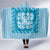 Blue Ulu Palaka Quilt Pattern Hooded Blanket Hawaii Culture Breadfruit - Polynesian Pride