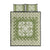 Green Ulu Palaka Quilt Pattern Quilt Bed Set Hawaii Culture Breadfruit - Polynesian Pride