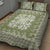 Green Ulu Palaka Quilt Pattern Quilt Bed Set Hawaii Culture Breadfruit - Polynesian Pride