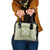 Green Ulu Palaka Quilt Pattern Shoulder Handbag Hawaii Culture Breadfruit - Polynesian Pride