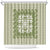 Green Ulu Palaka Quilt Pattern Shower Curtain Hawaii Culture Breadfruit - Polynesian Pride