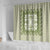Green Ulu Palaka Quilt Pattern Shower Curtain Hawaii Culture Breadfruit - Polynesian Pride