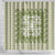 Green Ulu Palaka Quilt Pattern Shower Curtain Hawaii Culture Breadfruit - Polynesian Pride