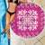 Pink Ulu Palaka Quilt Pattern Beach Blanket Hawaii Culture Breadfruit - Polynesian Pride