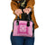 Pink Ulu Palaka Quilt Pattern Shoulder Handbag Hawaii Culture Breadfruit - Polynesian Pride