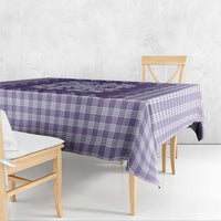 Purple Ulu Palaka Quilt Pattern Tablecloth Hawaii Culture Breadfruit - Polynesian Pride