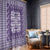 Purple Ulu Palaka Quilt Pattern Window Curtain Hawaii Culture Breadfruit - Polynesian Pride