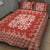 Red Ulu Palaka Quilt Pattern Quilt Bed Set Hawaii Culture Breadfruit - Polynesian Pride