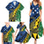 Personalised Crocodile and Shark Solomon Islands Family Matching Summer Maxi Dress and Hawaiian Shirt Polynesian Tribal Tattoo