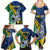 Personalised Crocodile and Shark Solomon Islands Family Matching Summer Maxi Dress and Hawaiian Shirt Polynesian Tribal Tattoo