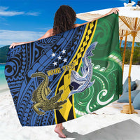 Personalised Crocodile and Shark Solomon Islands Sarong Polynesian Tribal Tattoo