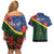 Personalised Solomon Islands Remembrance Day Couples Matching Off Shoulder Short Dress and Hawaiian Shirt We Will Remember Them with Camouflage Style