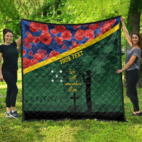 Personalised Solomon Islands Remembrance Day Quilt We Will Remember Them with Camouflage Style