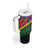 Personalised Solomon Islands Remembrance Day Tumbler With Handle We Will Remember Them with Camouflage Style