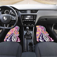 Aloha Vintage Hibiscus Lei Seamless Pattern Car Mats - Polynesian Pride