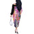 Aloha Vintage Hibiscus Lei Seamless Pattern Off The Shoulder Long Sleeve Dress - Polynesian Pride