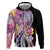 Aloha Vintage Hibiscus Lei Seamless Pattern Zip Hoodie - Polynesian Pride