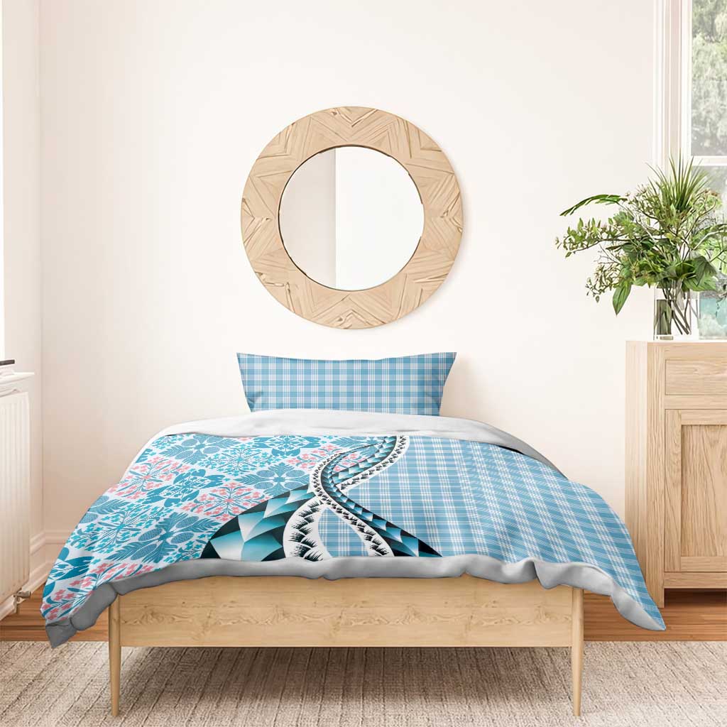 Aloha Vintage Palaka Floral Hawaiian Quilt Bedding Set Uliuli Motif - Polynesian Pride