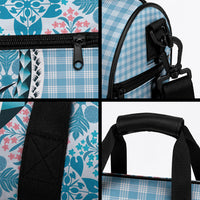 Aloha Vintage Palaka Floral Hawaiian Quilt Duffle Bag Uliuli Motif LT9 - Polynesian Pride