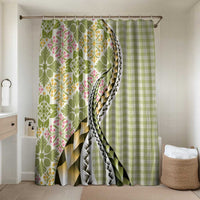 Aloha Vintage Palaka Floral Hawaiian Quilt Bathroom Set Omaomao Motif - Polynesian Pride