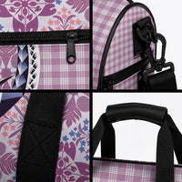 Aloha Vintage Palaka Floral Hawaiian Quilt Duffle Bag Akala Motif LT9 - Polynesian Pride