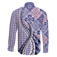 Aloha Vintage Palaka Floral Hawaiian Quilt Family Matching Puletasi and Hawaiian Shirt Poni Motif - Polynesian Pride