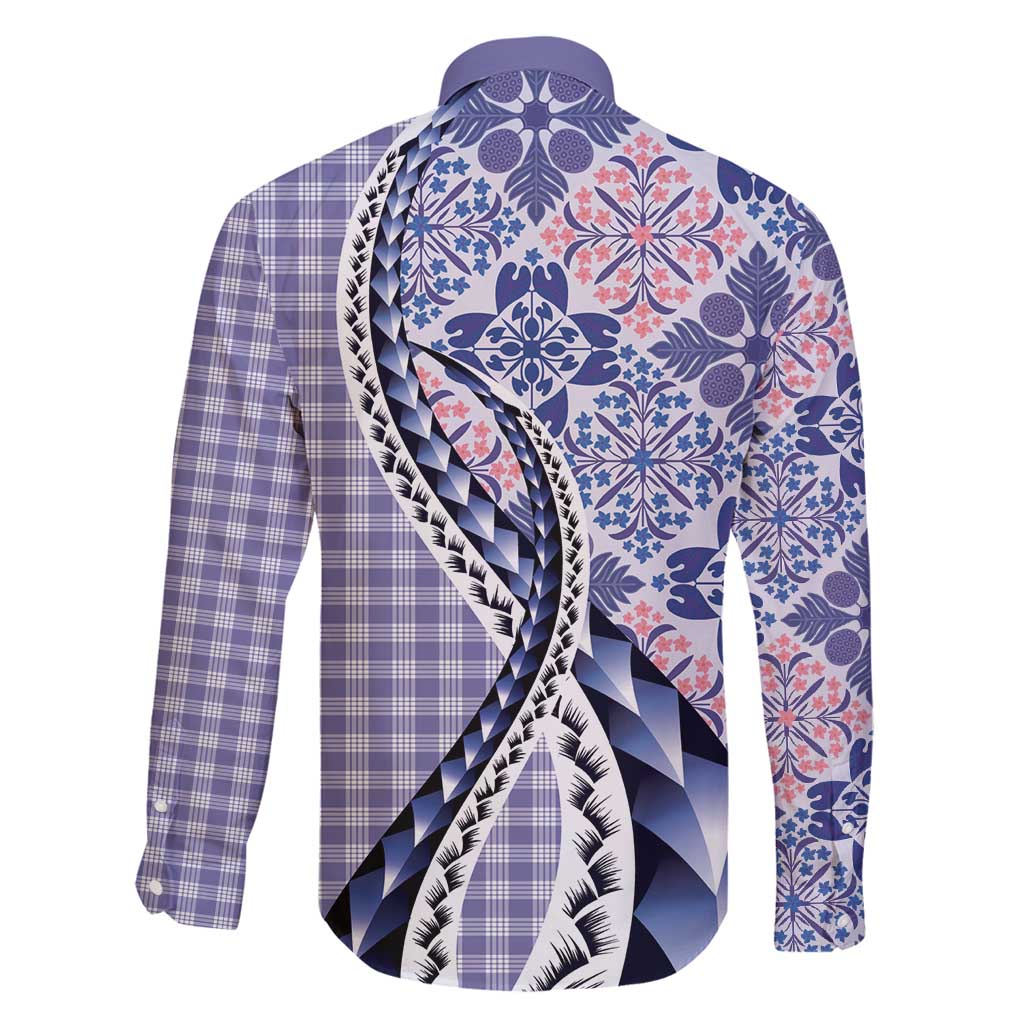 Aloha Vintage Palaka Floral Hawaiian Quilt Family Matching Tank Maxi Dress and Hawaiian Shirt Poni Motif - Polynesian Pride